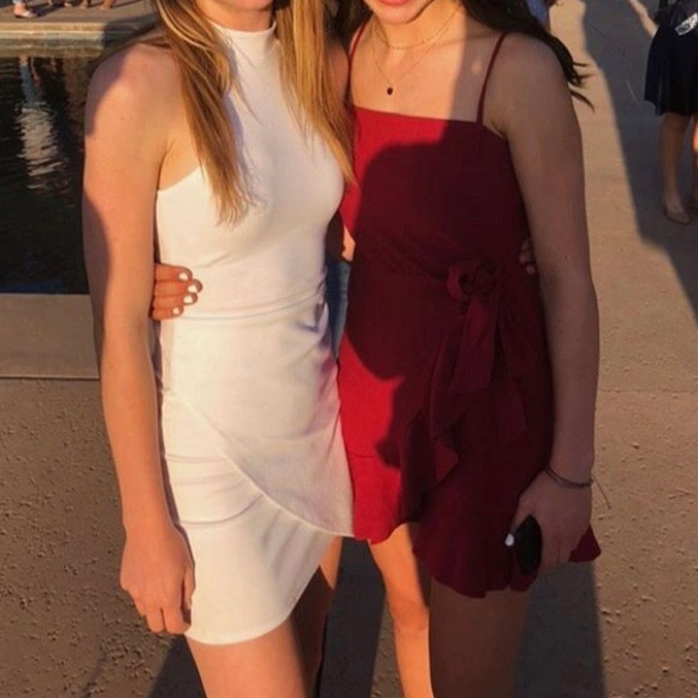 white dress